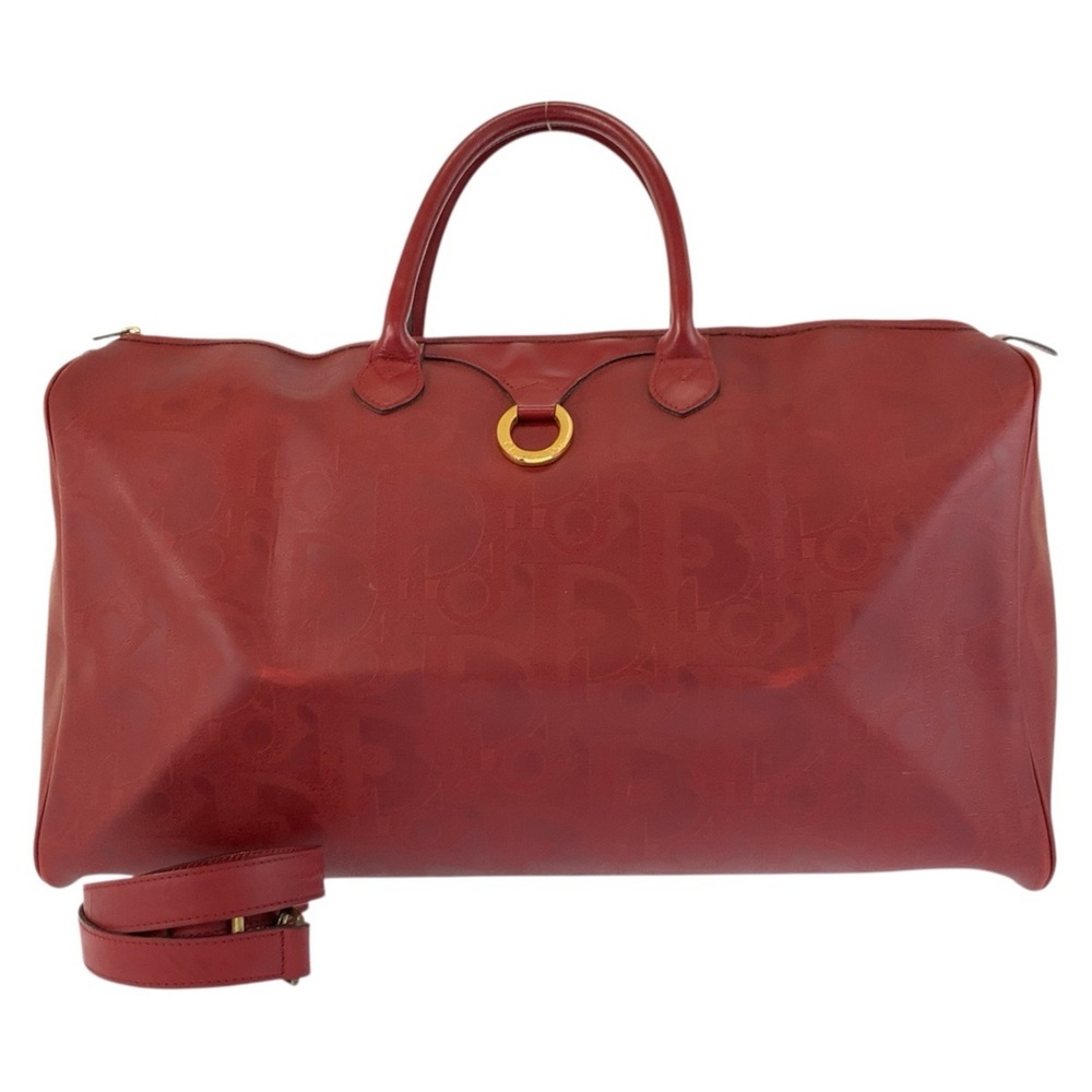 CHRISTIAN DIOR Vintage Red Trotter Shoulder Bag